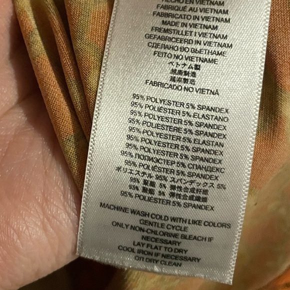 Michael Kors orange cold-shoulder blouse - Picture 6 of 6